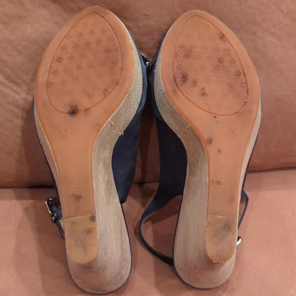 Antonio Melani Women's Leather Wedge Heel Size 6.5